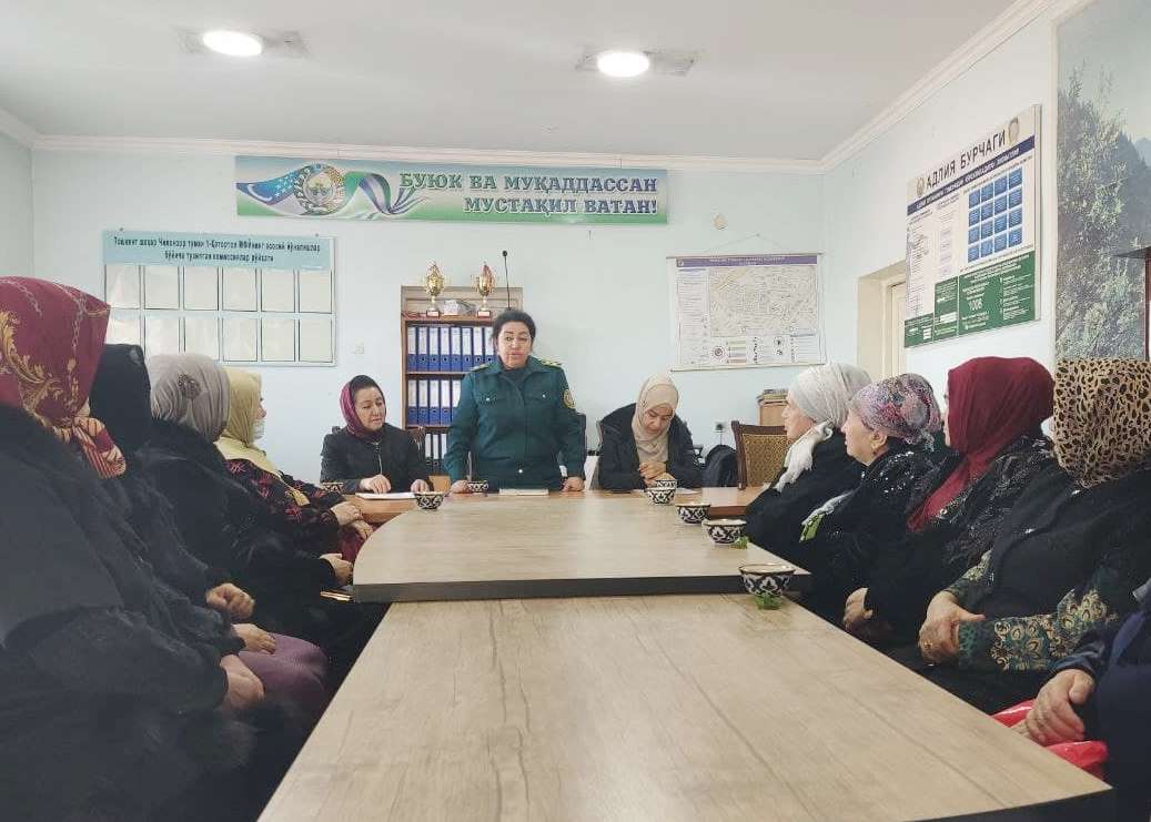 Сотрудники ГУВД г. Ташкента провели тренинг на тему «Мы против семейных разводов»
