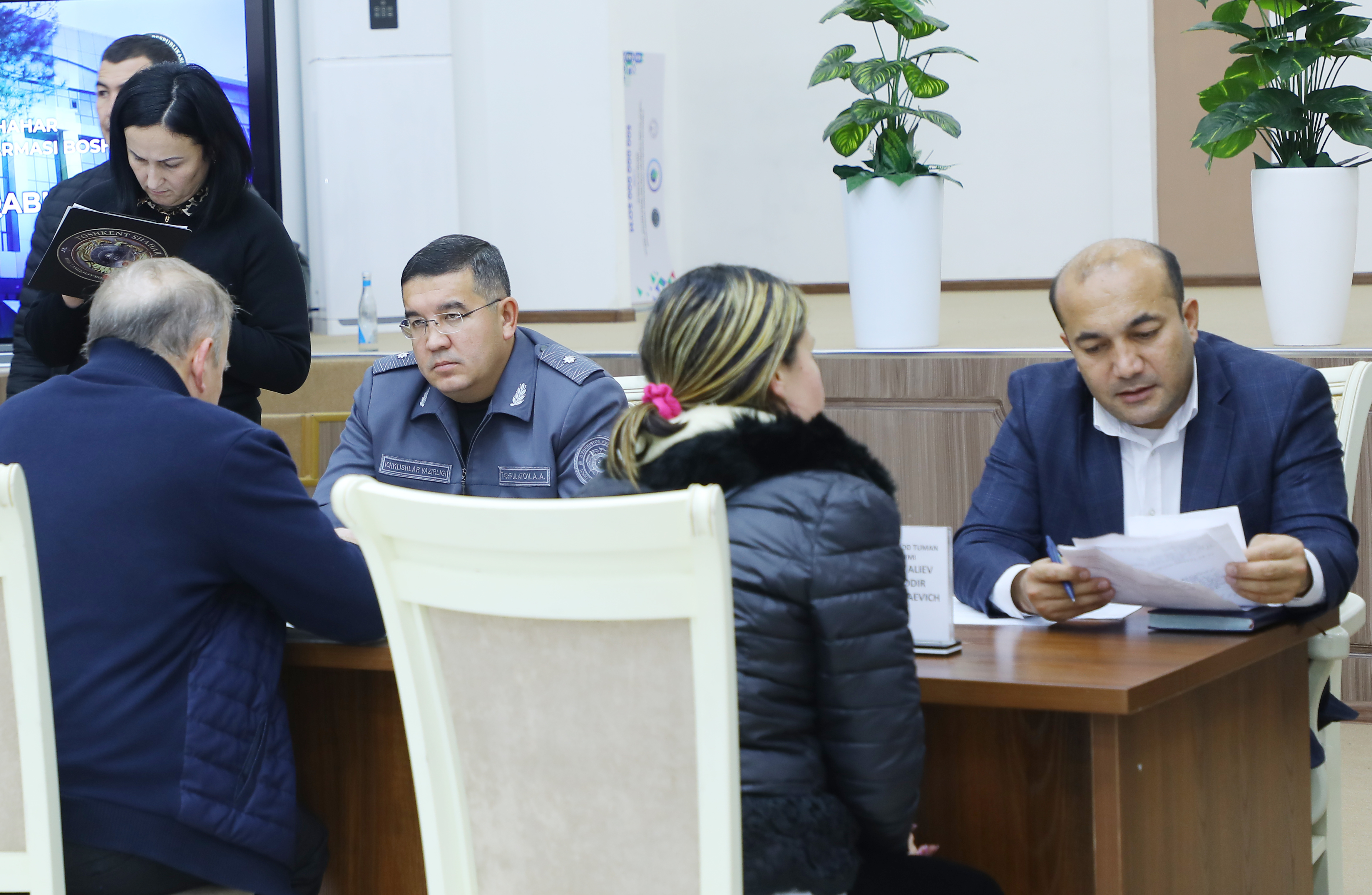 Очередной приём начальника ГУВД города Ташкента состоялся в махалле «Узбекистон Мустакилли...