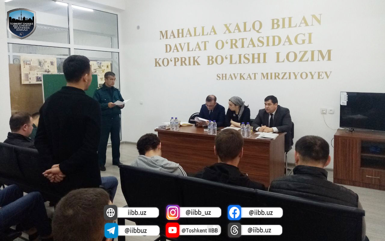Mirobod tumani IIO FMB probatsiya xizmati faoliyati to‘g‘risida