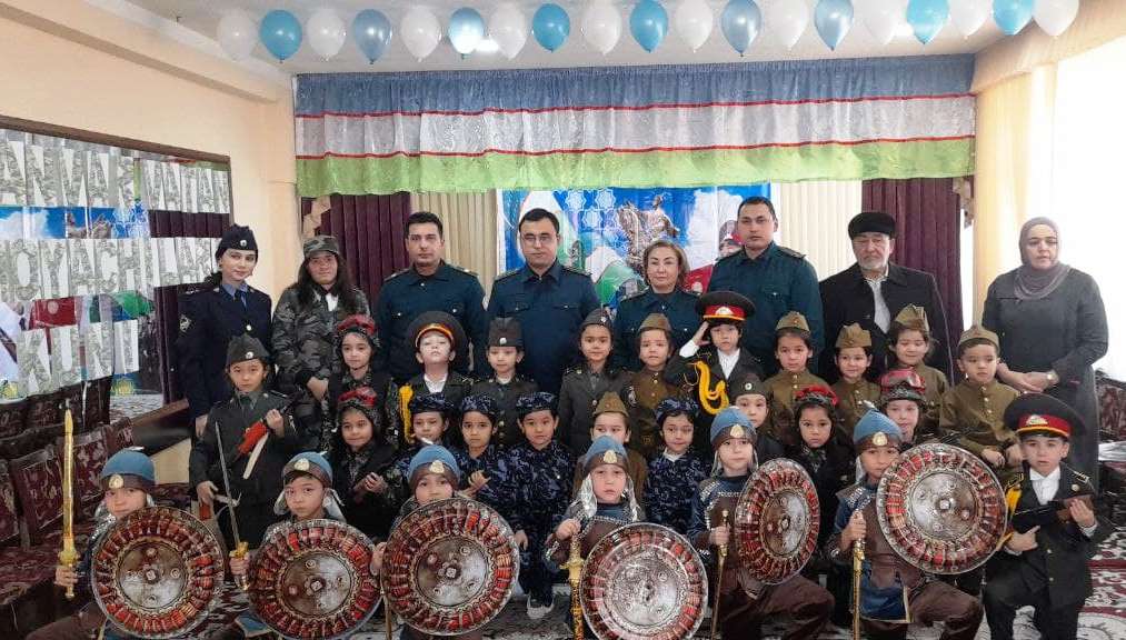Как в дошкольных образовательных учреждениях Ташкента отметили День защитников Родины