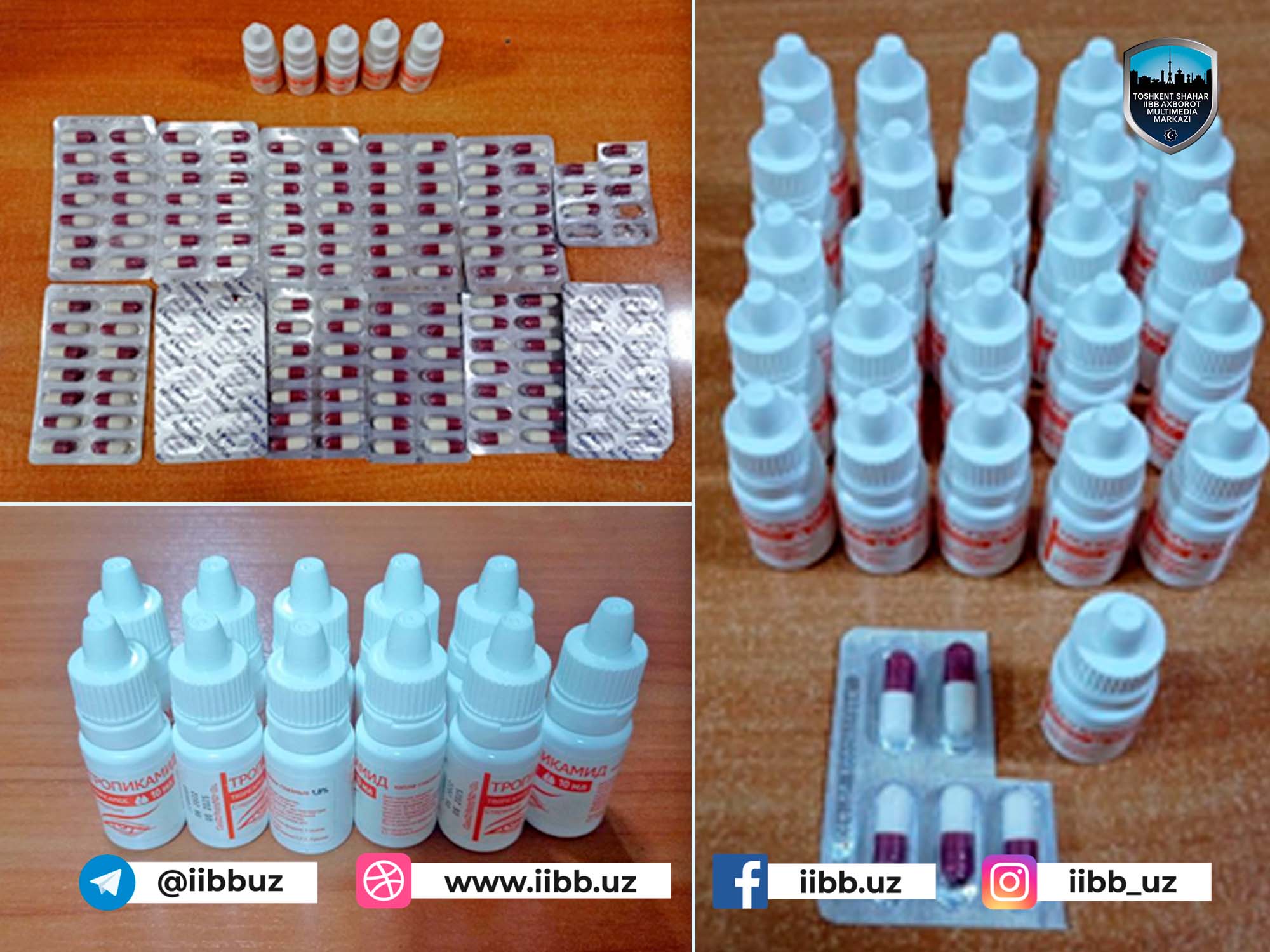 Toshkent shahar Ichki ishlar bosh boshqarmasi xodimlari tomonidan giyohvandlik vositalari ...