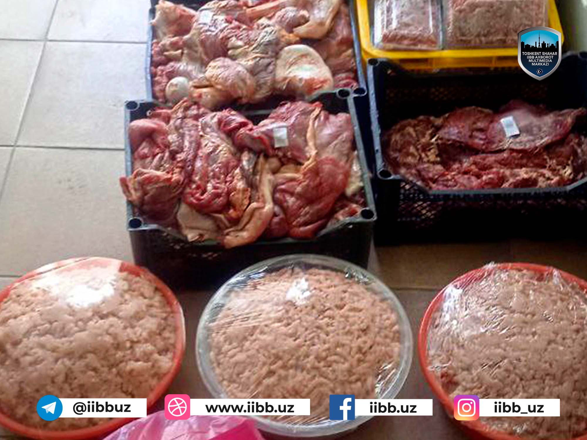 На одном из дехканских рынков столицы обнаружены непригодные к употреблению мясные продукт...