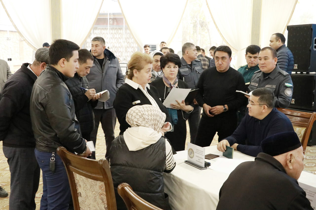 Очередной приём начальника ГУВД города Ташкента состоялся в махалле «Чорсу» Шайхантохурско...