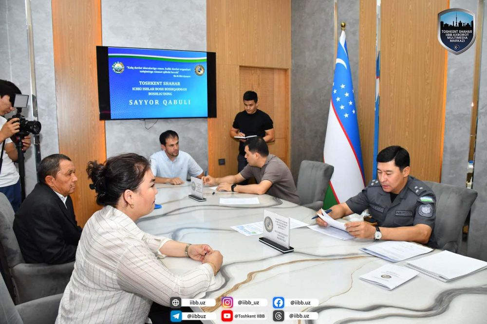 Uchtepa tumanida Toshkent shahar IIBB boshlig‘ining sayyor qabuli bo‘lib o‘tdi