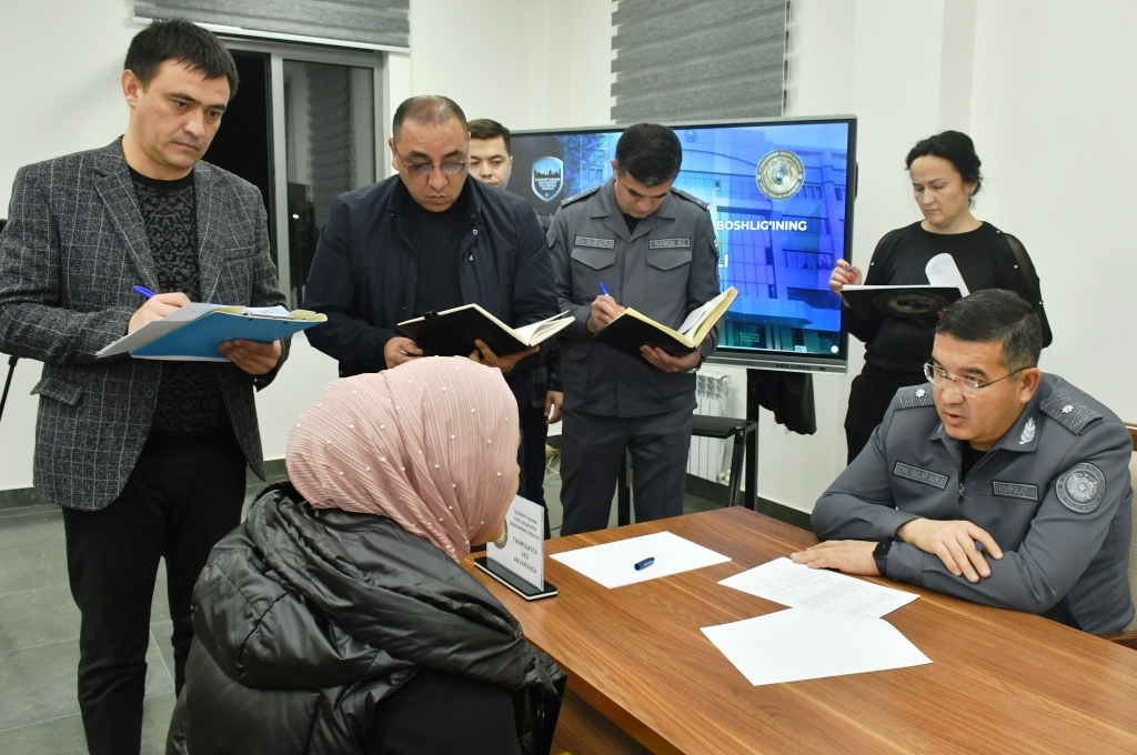 В ходе приёма начальника ГУВД города Ташкента решен ряд вопросов граждан 