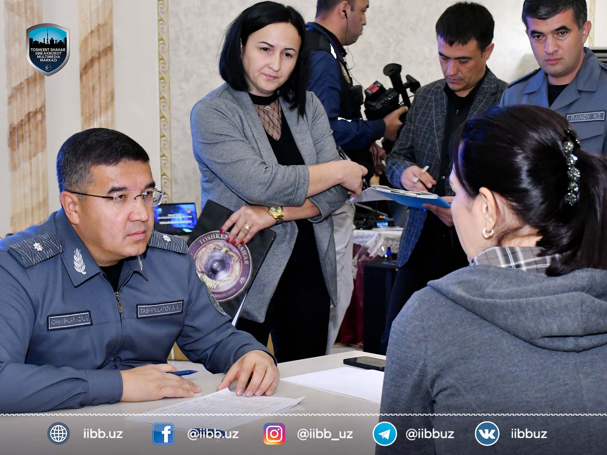 Начальник ГУВД Ташкента встретился с представителями молодежи Янгихаётского района