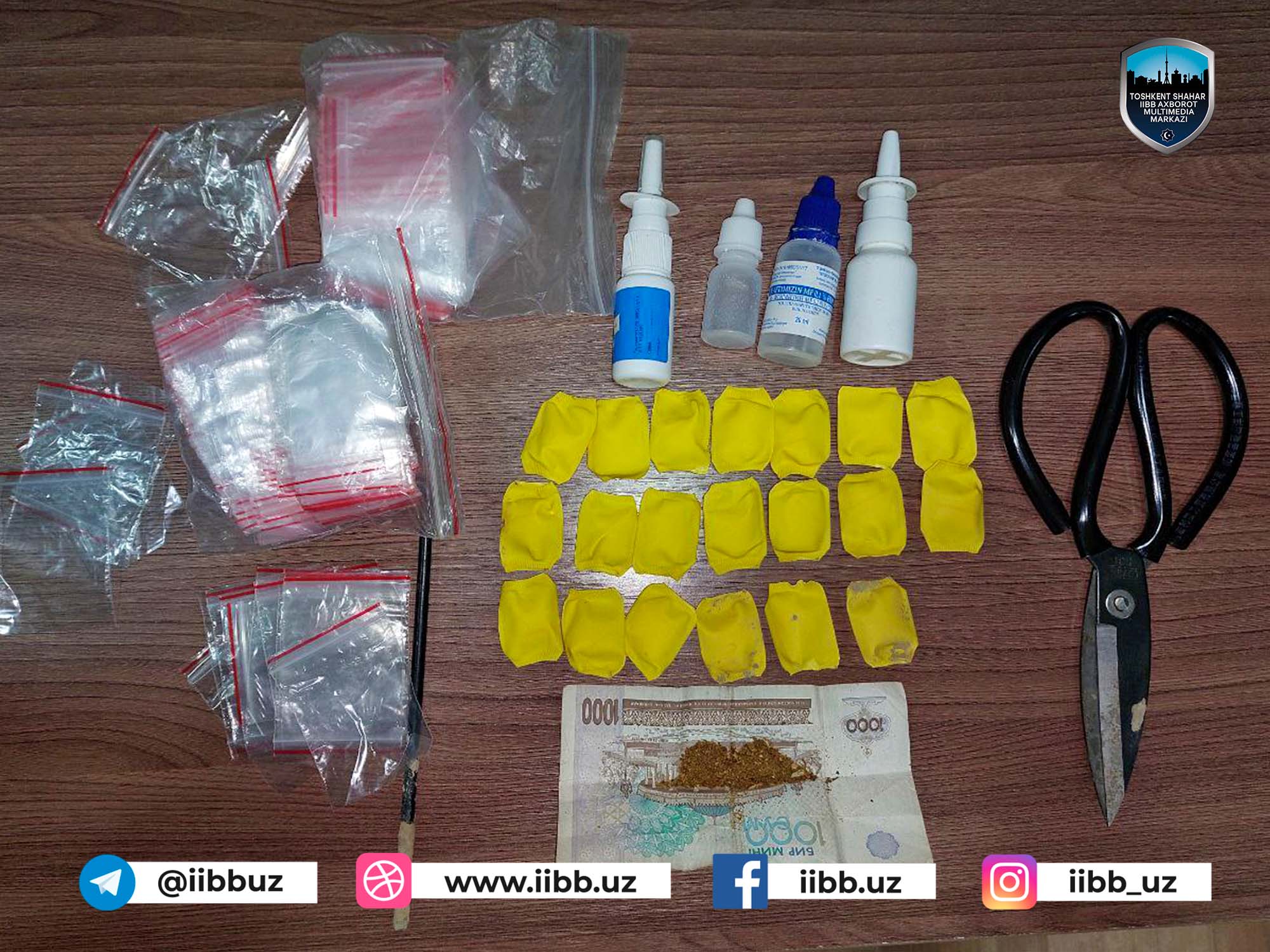 Giyohvandlik vositalari va psixotrop moddalarning noqonuniy savdosiga qarshi kurashish bo‘...