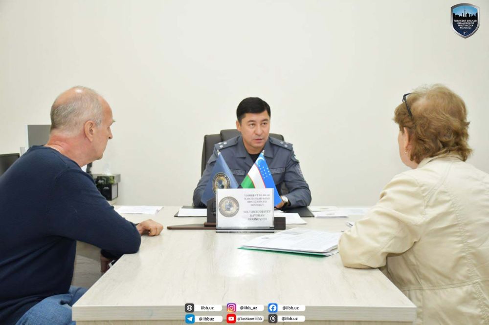 Toshkent shahar IIBBda rahbarning navbatdagi qabuli