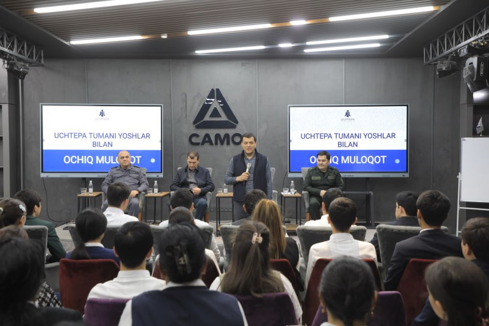 Uchtepa tumanida yoshlar bilan ochiq muloqot: dolzarb mavzular muhokama etildi